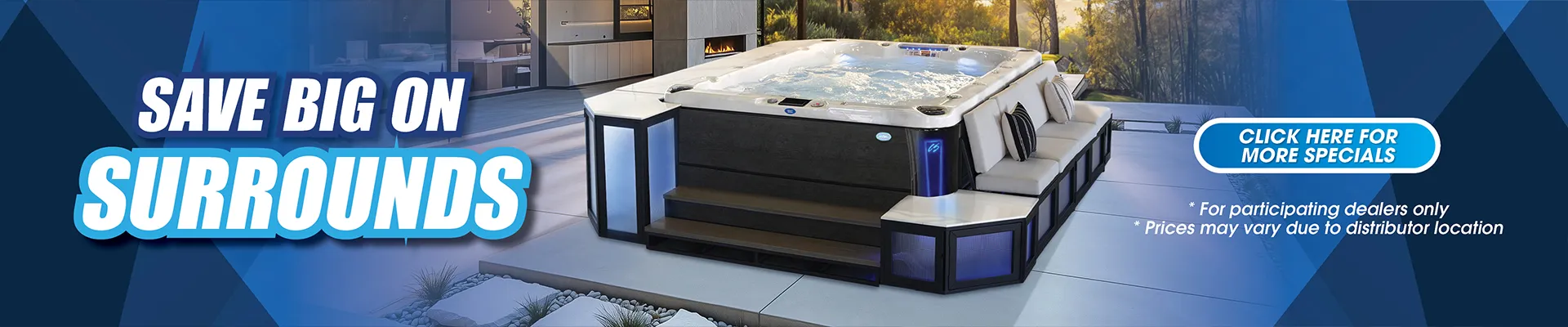 Calspas hot tub being used in a family setting - Somerville